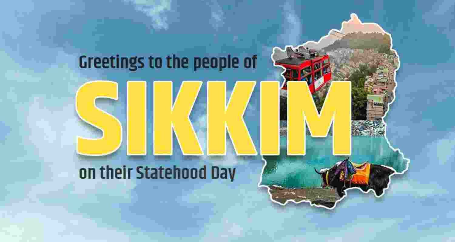The state of Sikkim was formed by the 36th Amendment of the Constitution of India in 1975.  