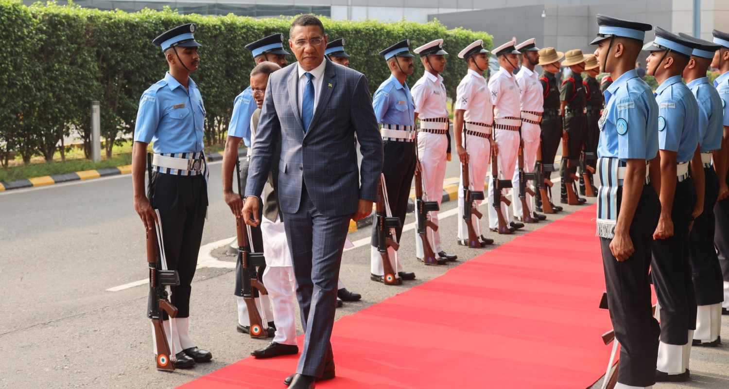 Jamaican PM Andrew Holness visits India. 