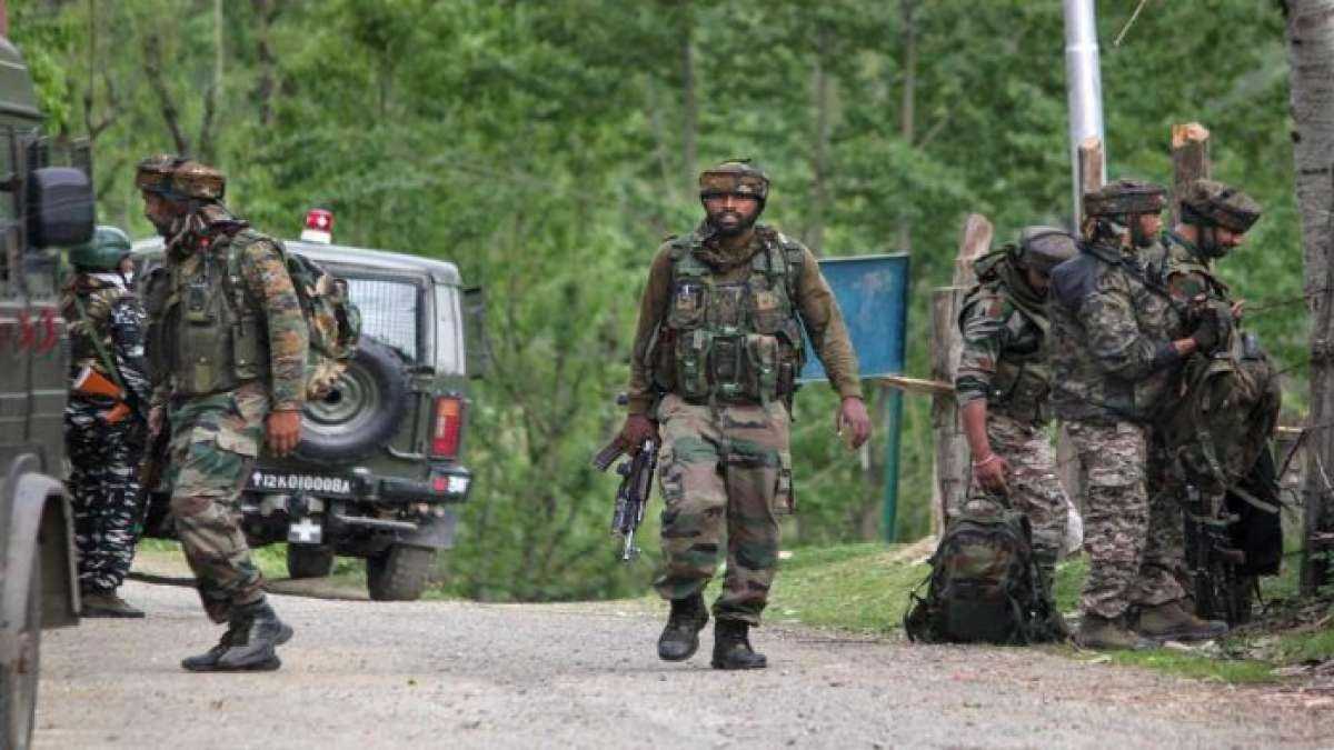 An intruder from across the border was shot dead at the international border even as another person suspected to be an over ground worker for the Hizbul Mujahideen was apprehended in Poonch.  