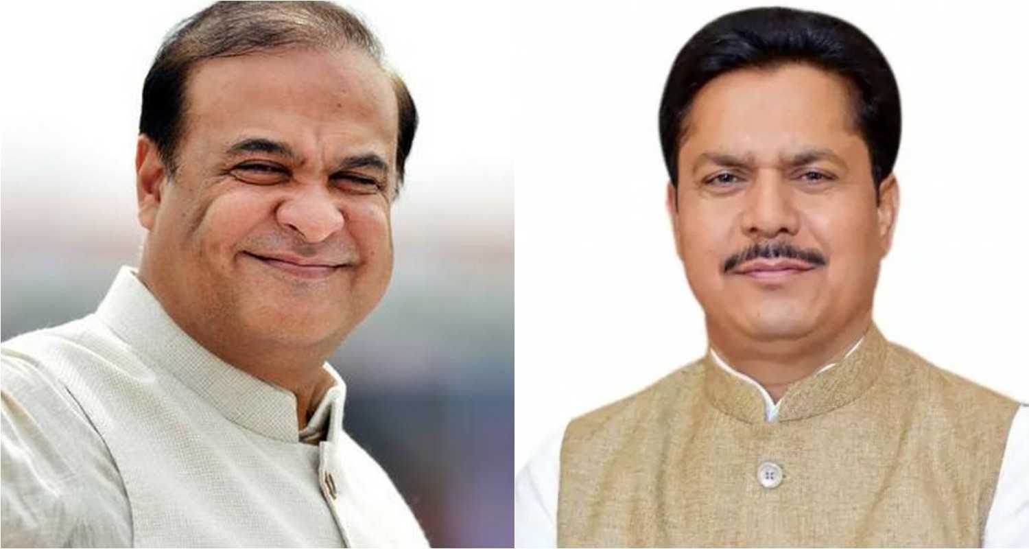 Assam Chief Minister Himanta Biswa Sarma (left), Congress leader and Assam Pradesh Congress Committee (APCC) President Bhupen Borah (right)