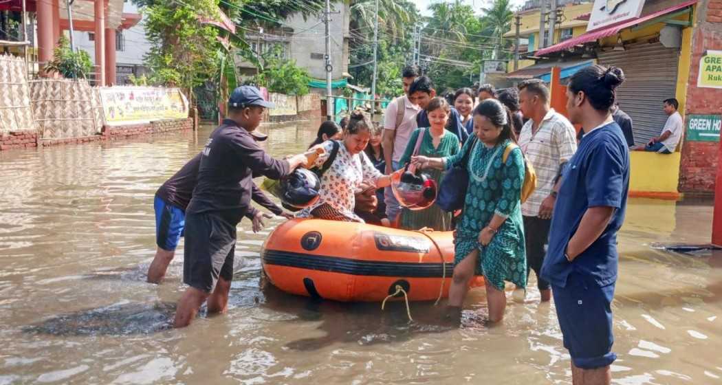 Earlier this week, over 4.04 lakh people were affected across 12 districts due to floods in Assam.