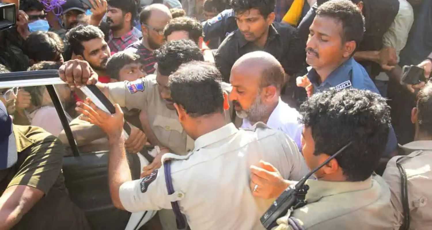 Telangana: Bandi Sanjay detained amid exam-related protest