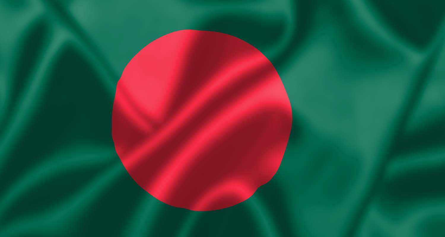 Flag of Bangladesh. 