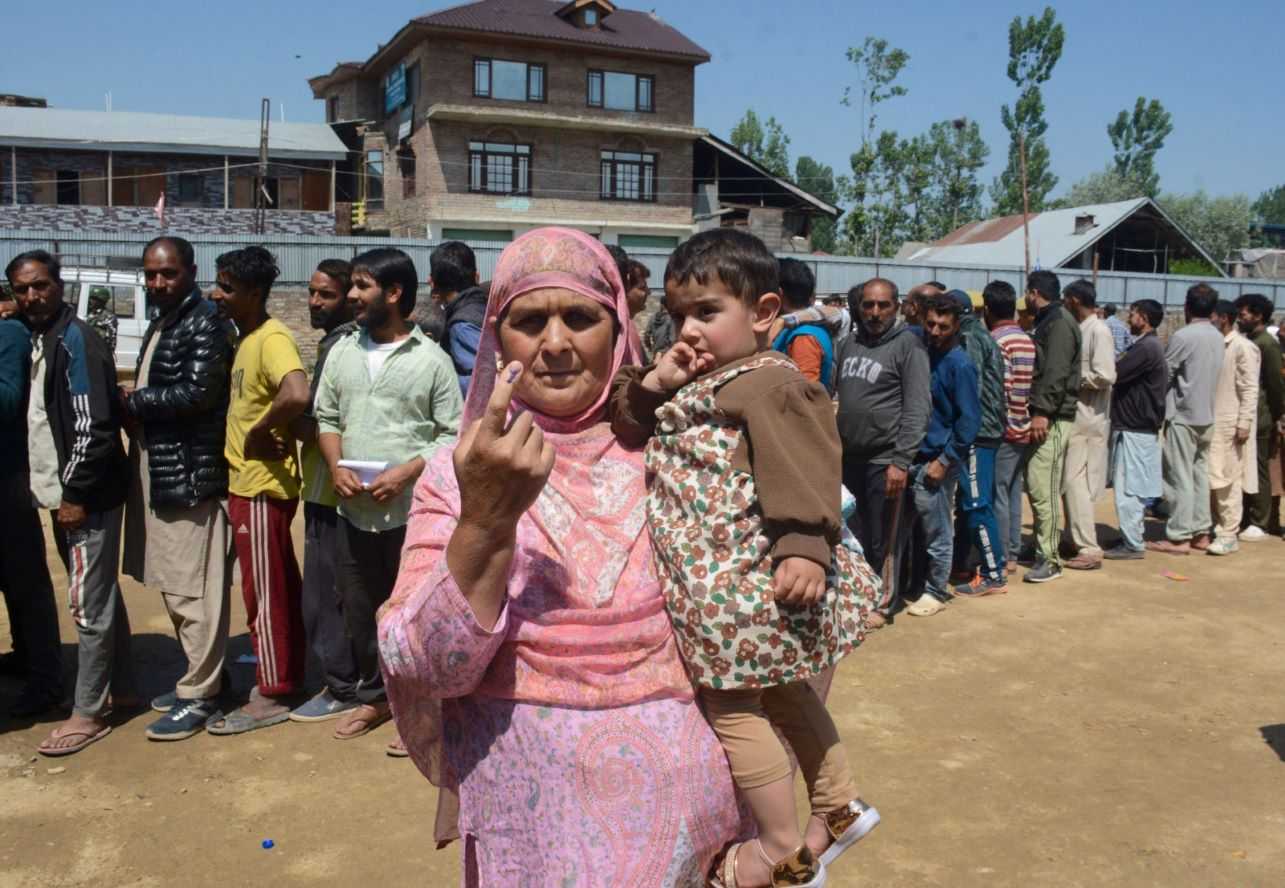 Till 5 pm, the turnout had already crossed its previous best of 50 per cent, registering 54.57 per cent before settling at 59 per cent by the end of day.