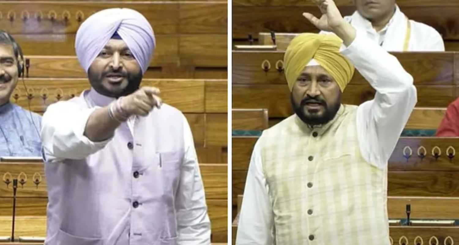 A war of words ensued between Charanjit Singh Channi and Ravneet Singh Bittu.