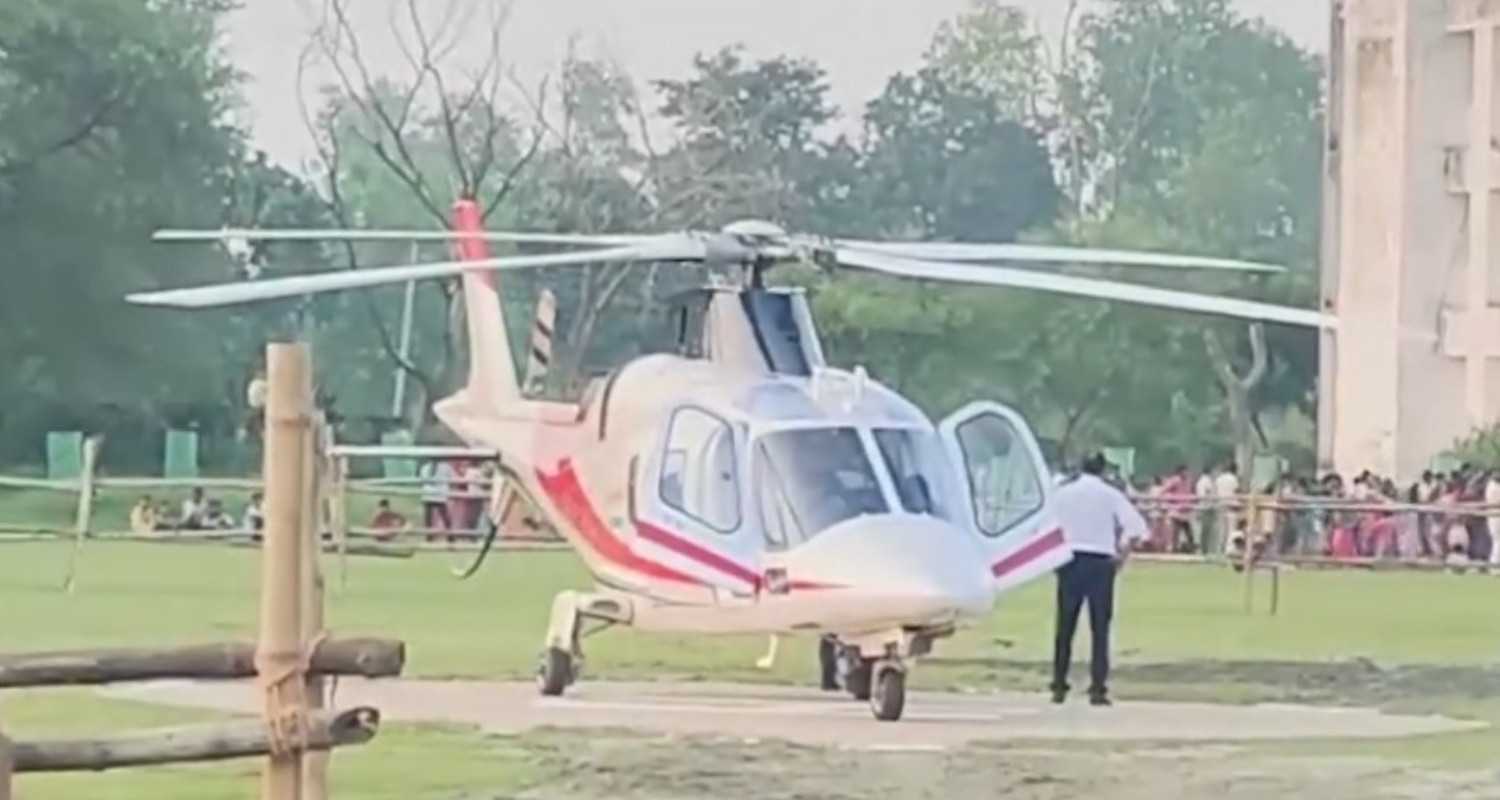 The private chopper hired for Defence Minister Rajnath Singh's travels.