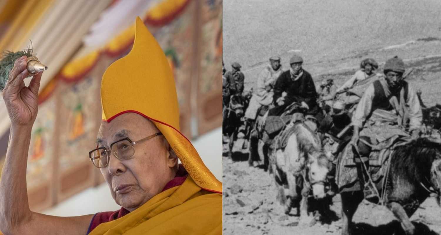 His Holiness the Dalai Lama in 2022 and 1952