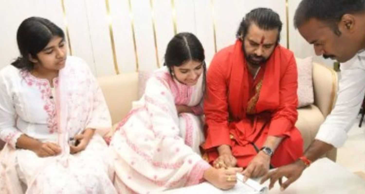 DCM Pawan Kalyan's daughter declares faith before visiting Tirupati temple
