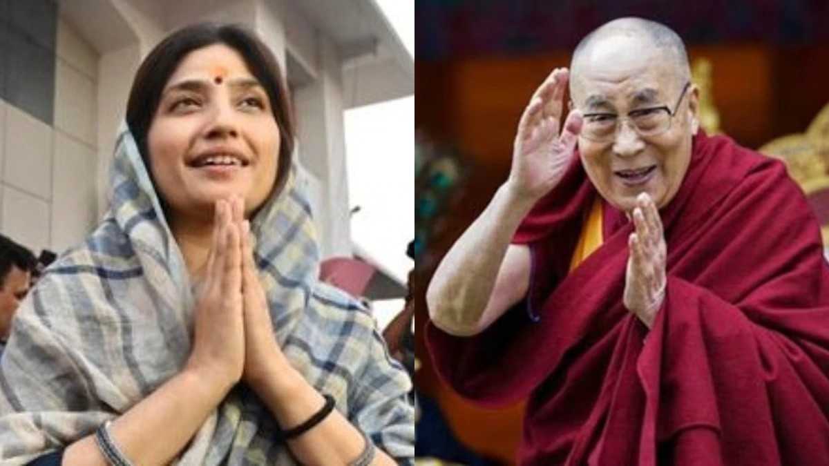 SP leader Dimple Yadav visits Dalai Lama in Dharamshala