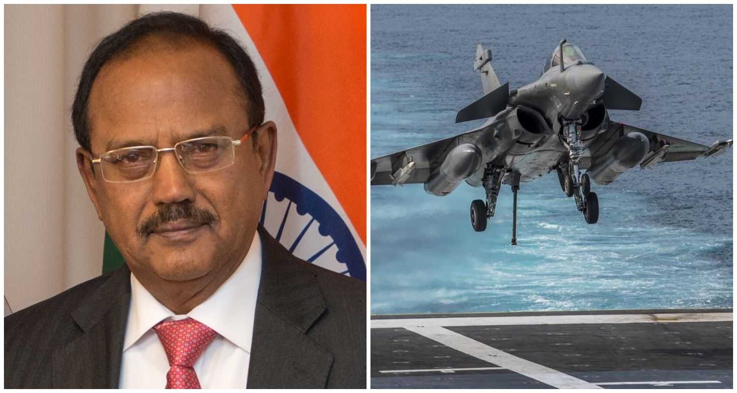 National Security Advisor Ajit Doval. The Rafale-M jets are meant to operate from the Indian Navy’s aircraft carriers.