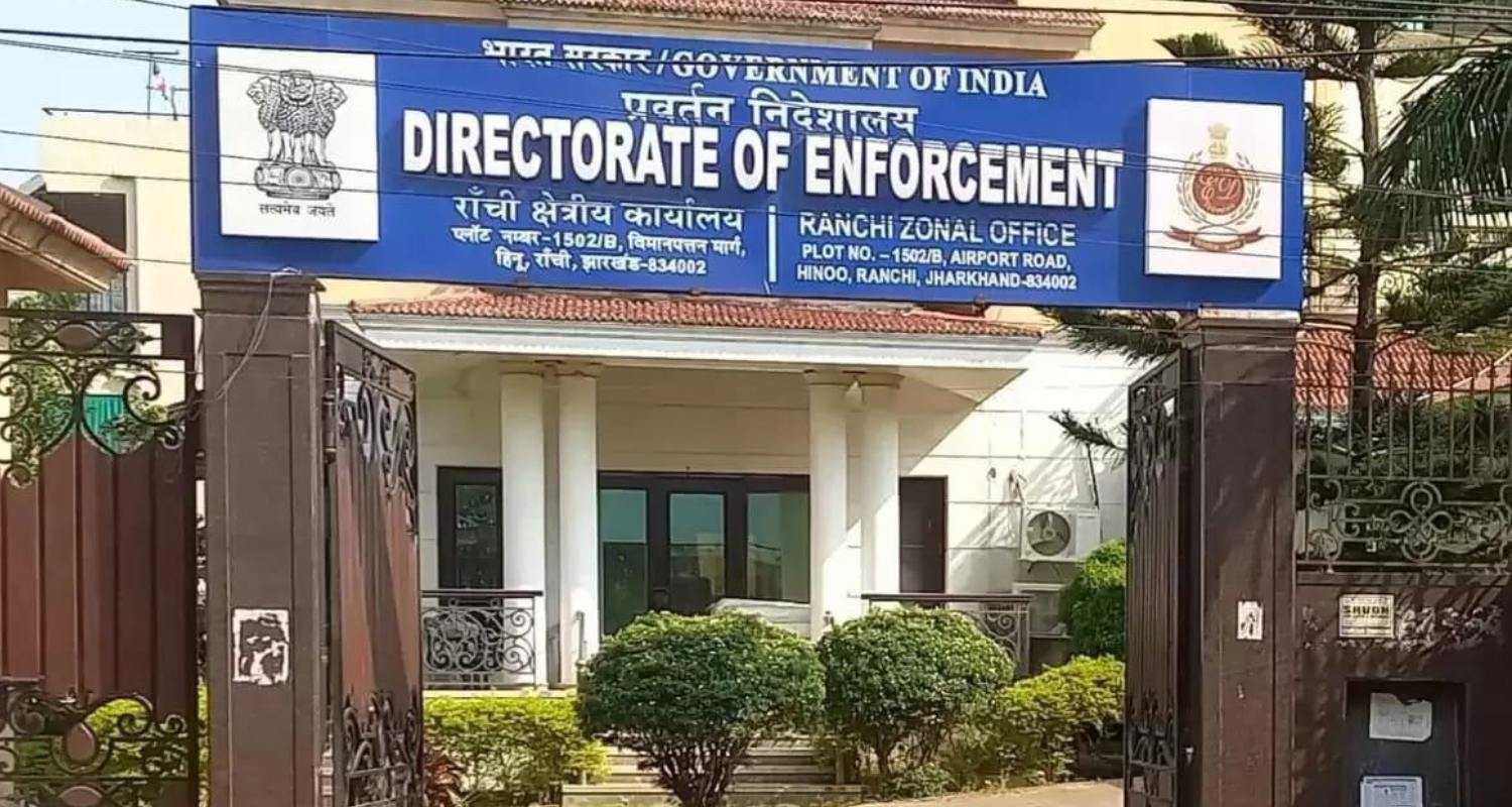 Picture of the enforcement directorate's office in Ranchi, Jharkhand.