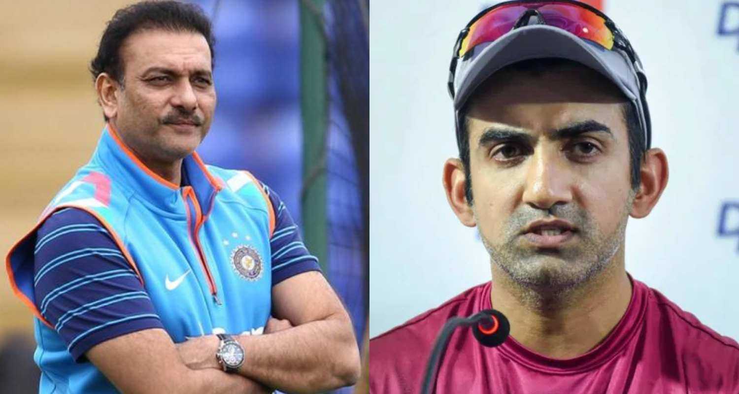 Ravi Shastri (left), and Gautam Gambhir (right). 