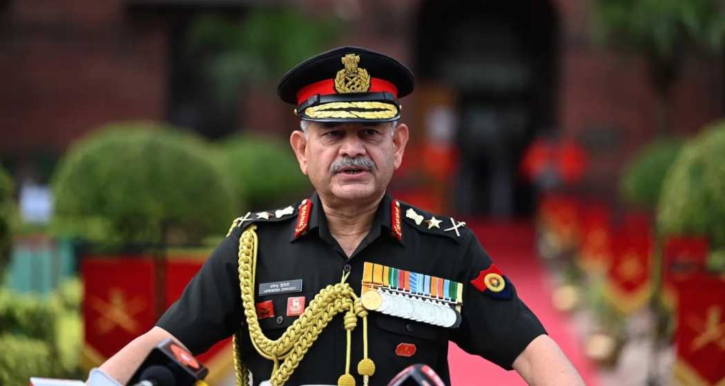 File photo of Army Chief General Upendra Dwivedi.