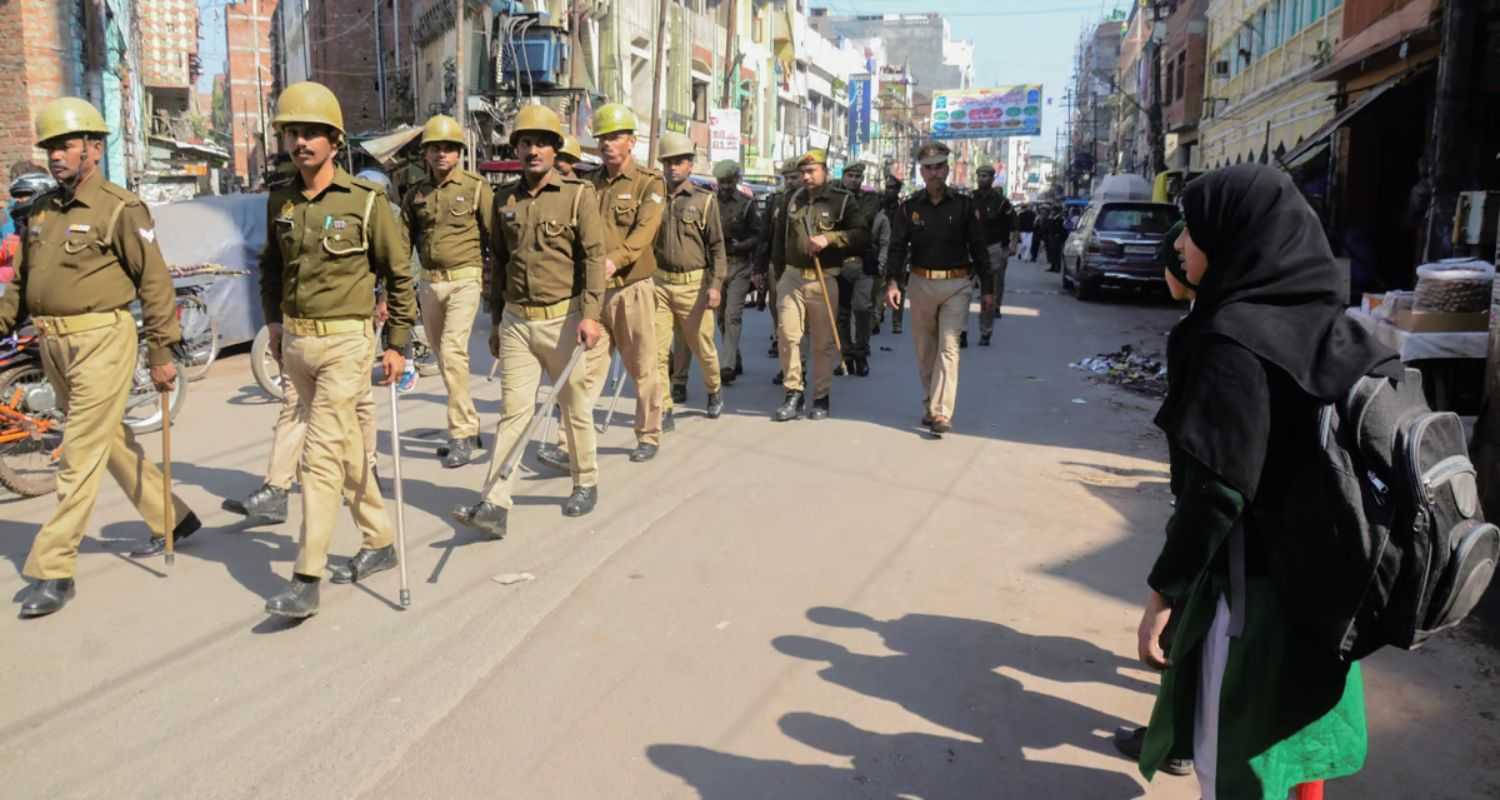 Security personnel deployed in a sensitive area, a day after violence in Uttarakhand's Haldwani over the demolition of an 'illegally built' madrasa. File Photo.