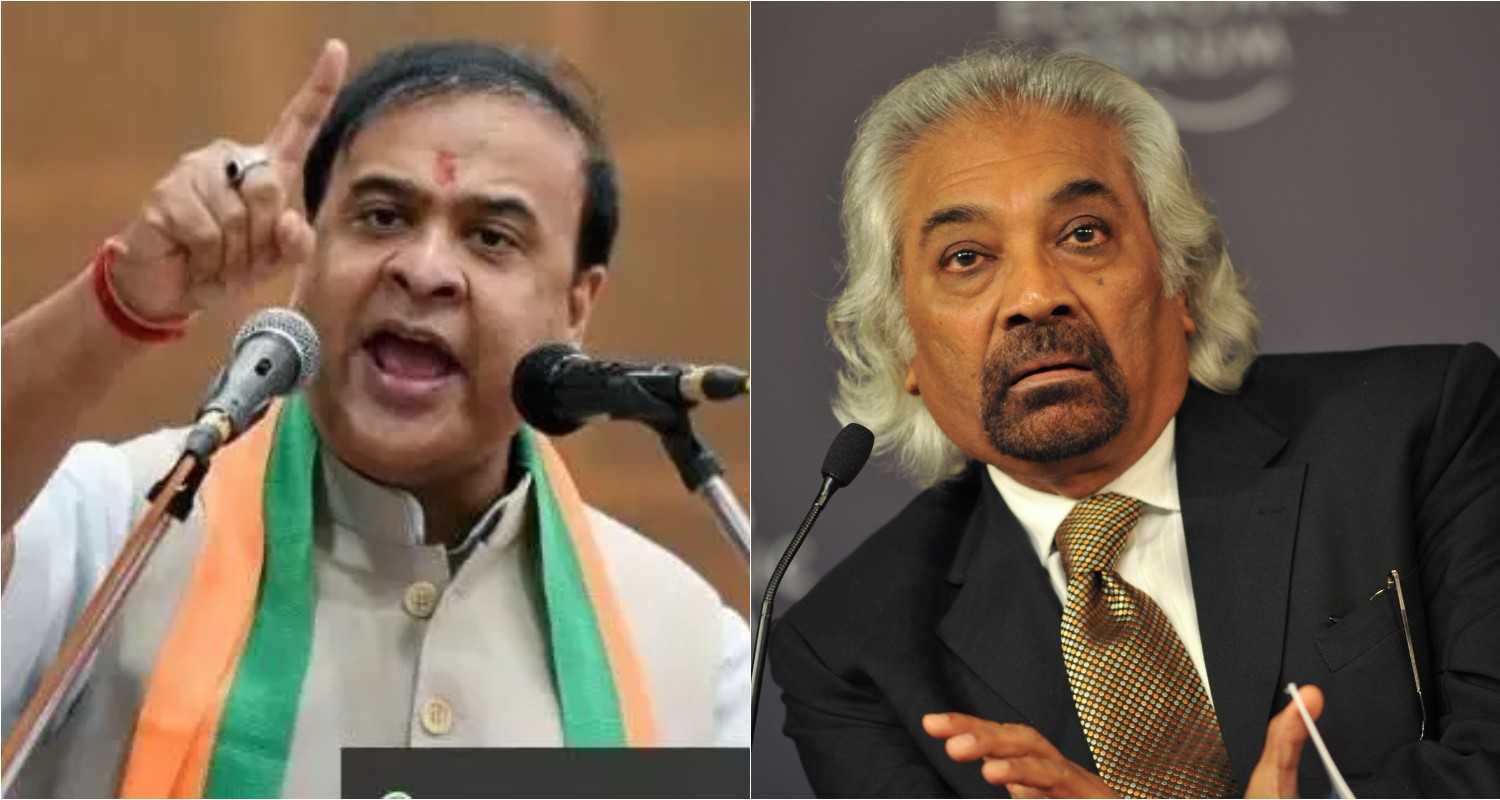 Assam CM Himanta Biswa Sarma (L), Congress leader Sam Pitroda (R).