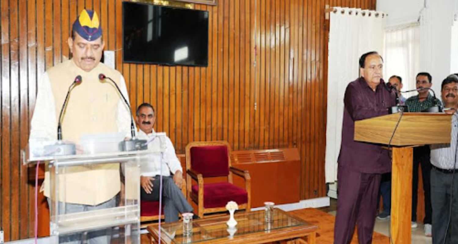 Chief Minister Sukhvinder Singh Sukhu at oath-taking ceremony of MLAs. 