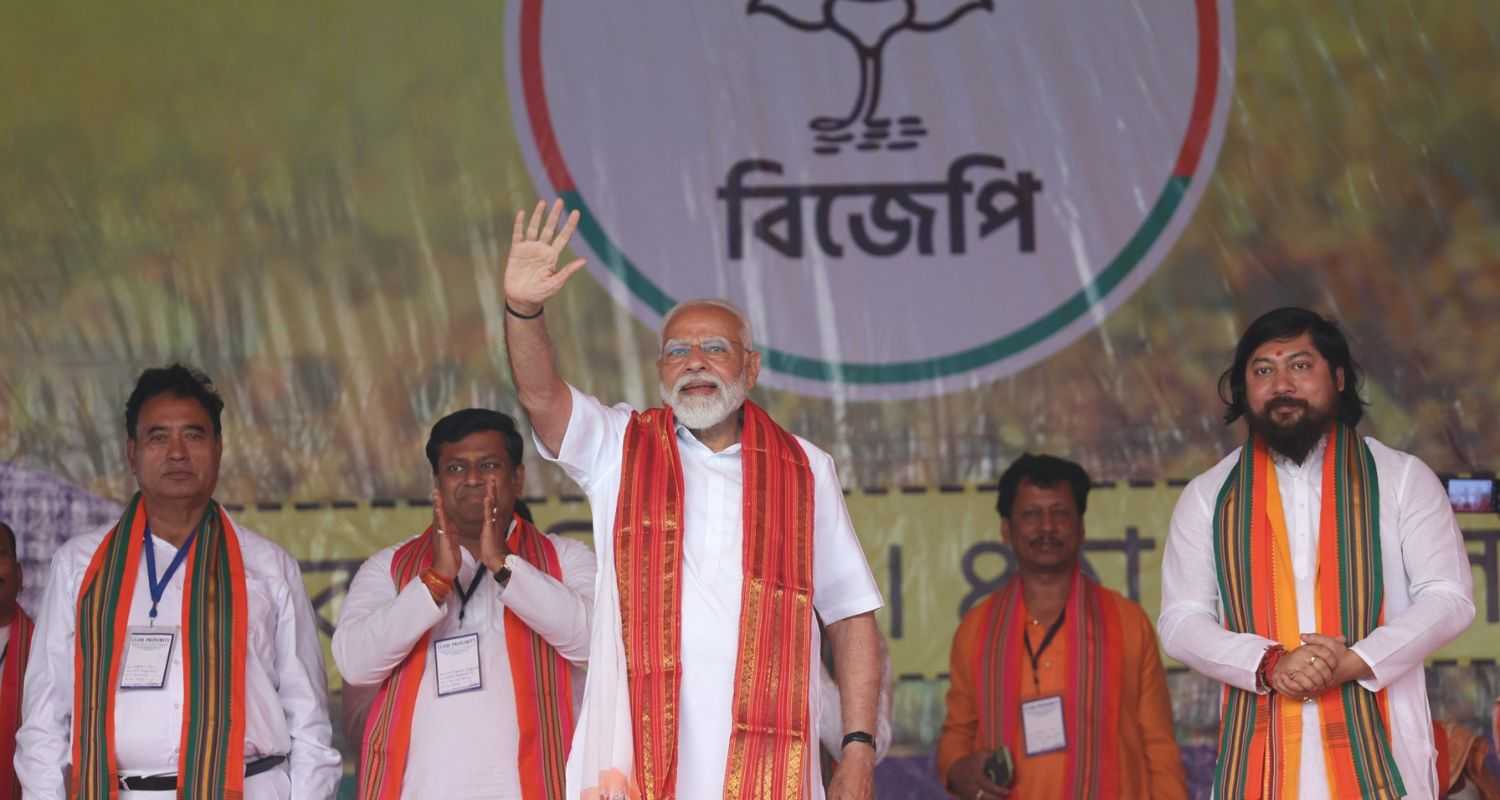 PM Narendra Modi wishes cadre on BJP's 44th Foundation Day. File Photo.