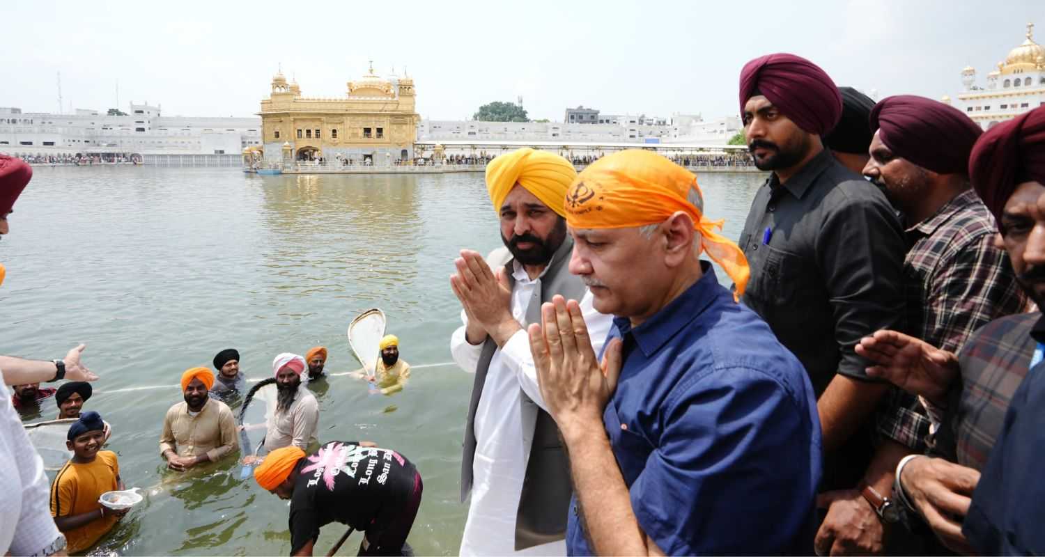 Sisodia Applauds Punjab Government Amid Amritsar's Visit.