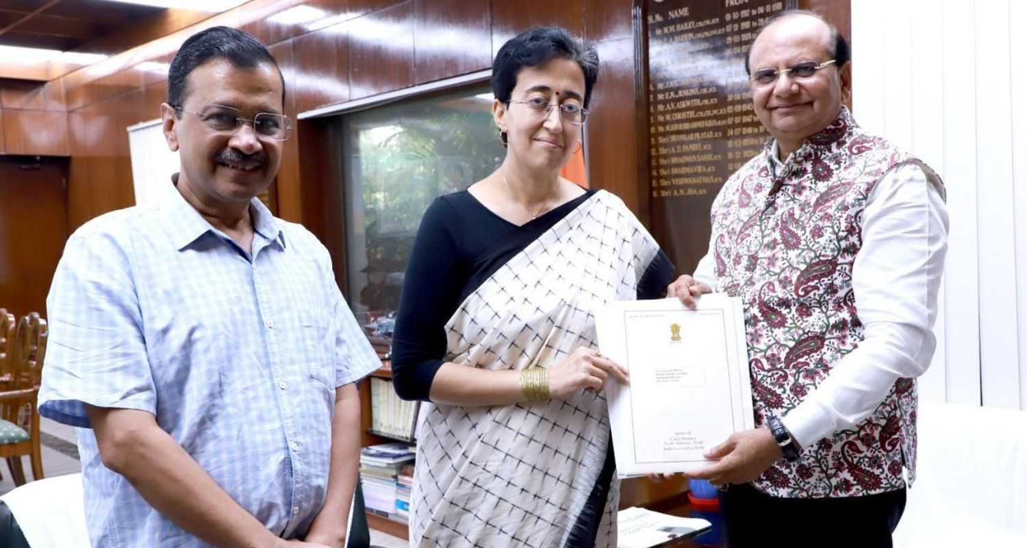 Atishi’s swearing in as Delhi CM proposed by LG for September 21.