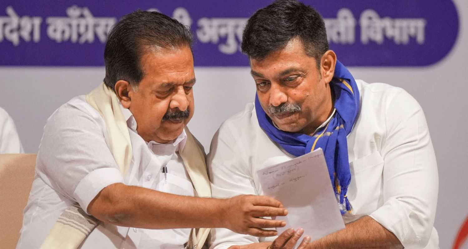 AICC Maharashtra State In Charge Ramesh Chennithala Claims MVA Will Defeat Ruling Coalition. File Photo.