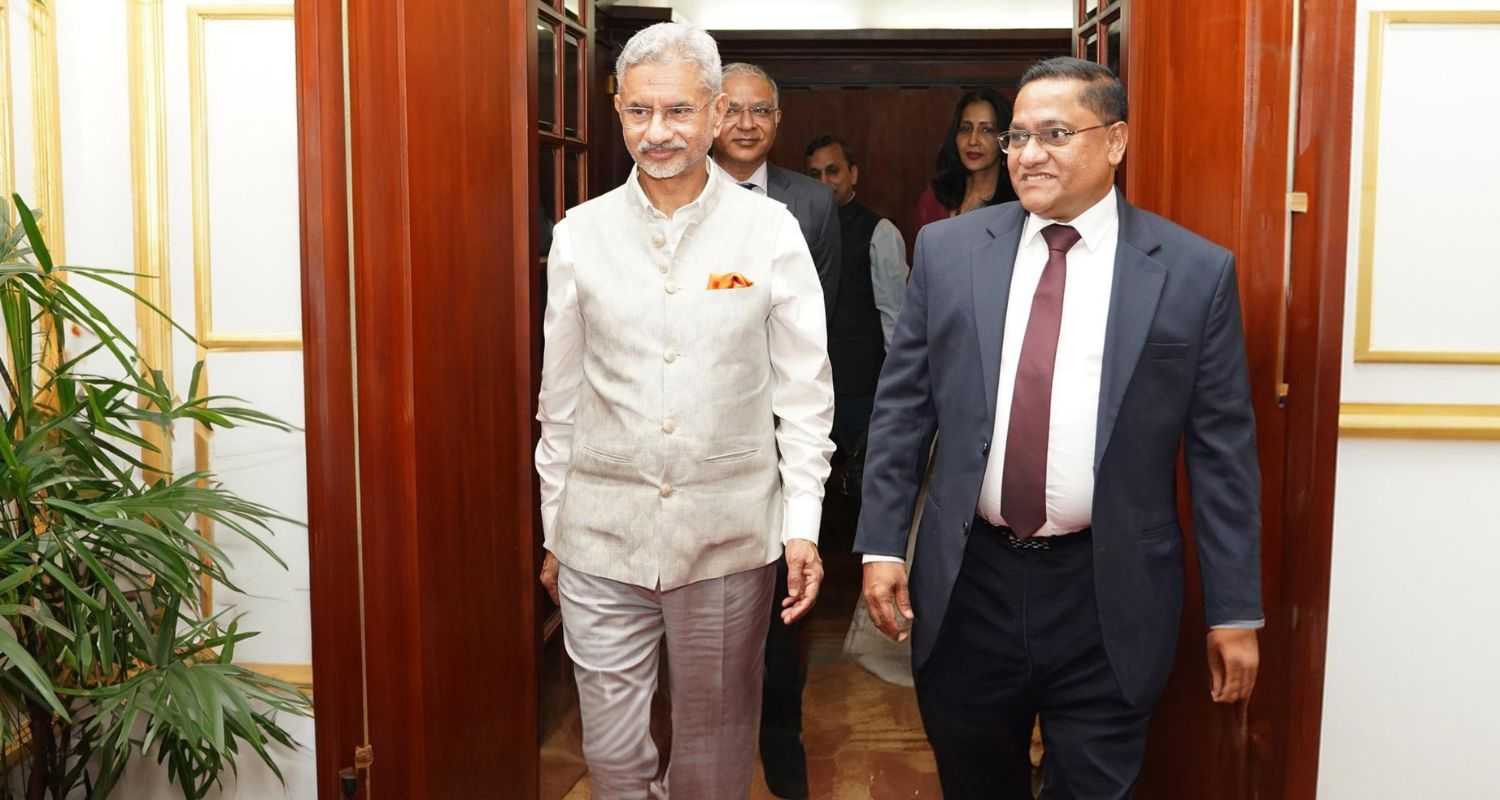 EAM S Jaishankar Discusses Cooperation with Sri Lankan Counterpart.