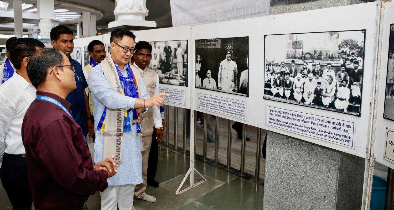 Union Minister Kiren Rijiju Attends an Event at Deekshabhoomi, Nagpur.