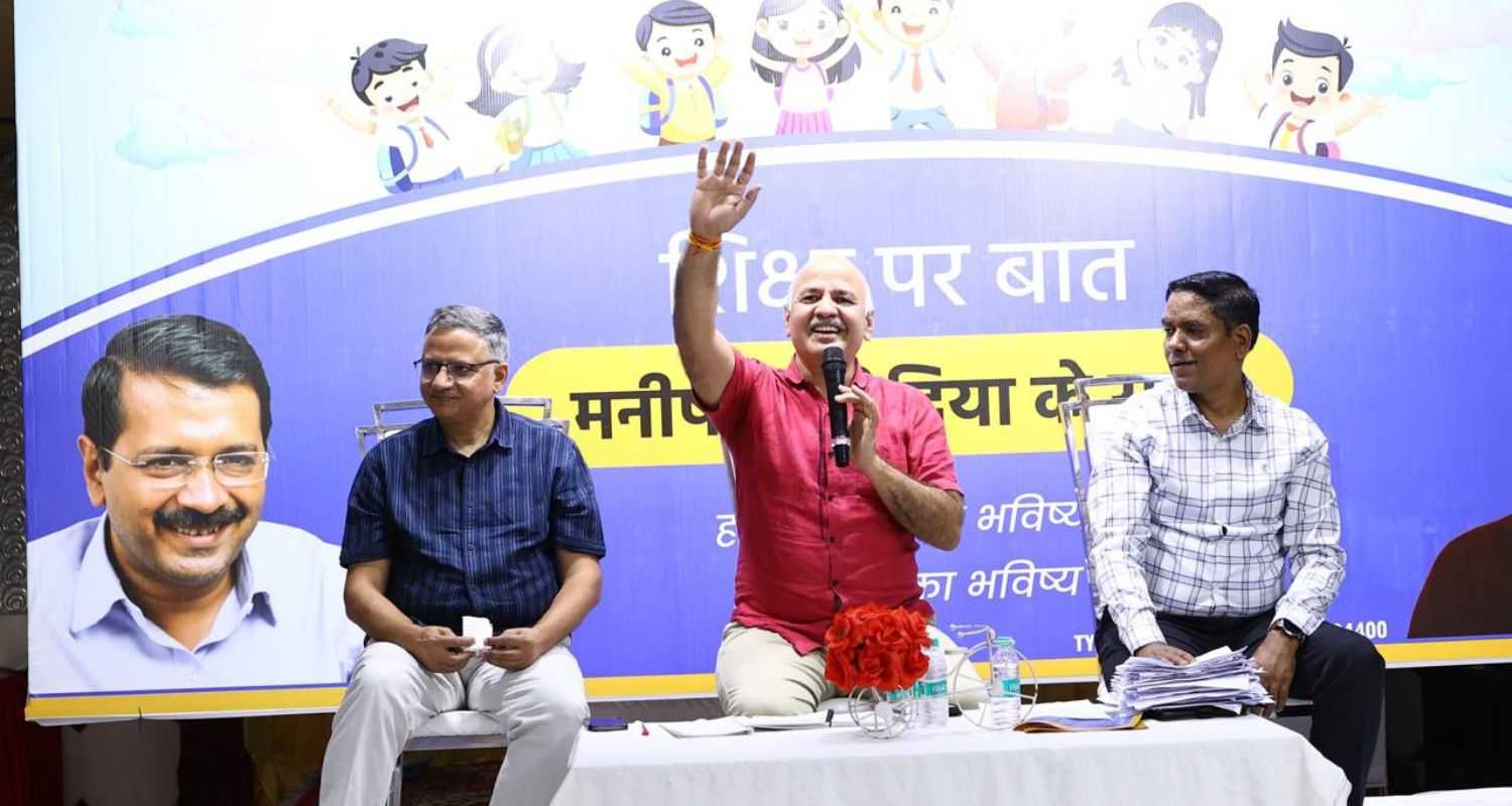 AAP Leader Manish Sisodia Leads Education Dialogue With Parents in Delhi.