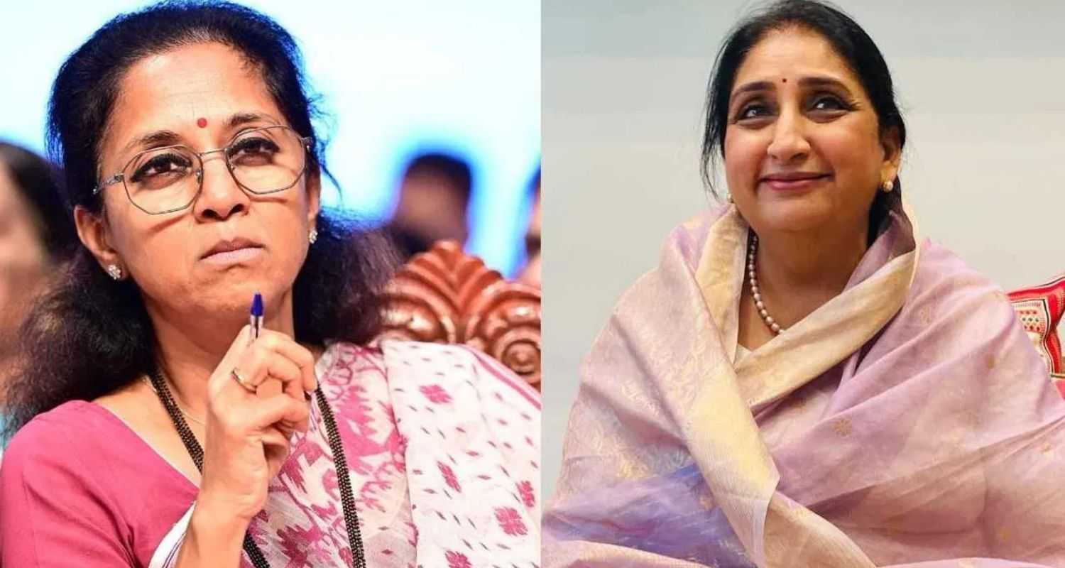 Supriya Sule and Sunetra Pawar both are to file their nominations for Baramati today. Image X.