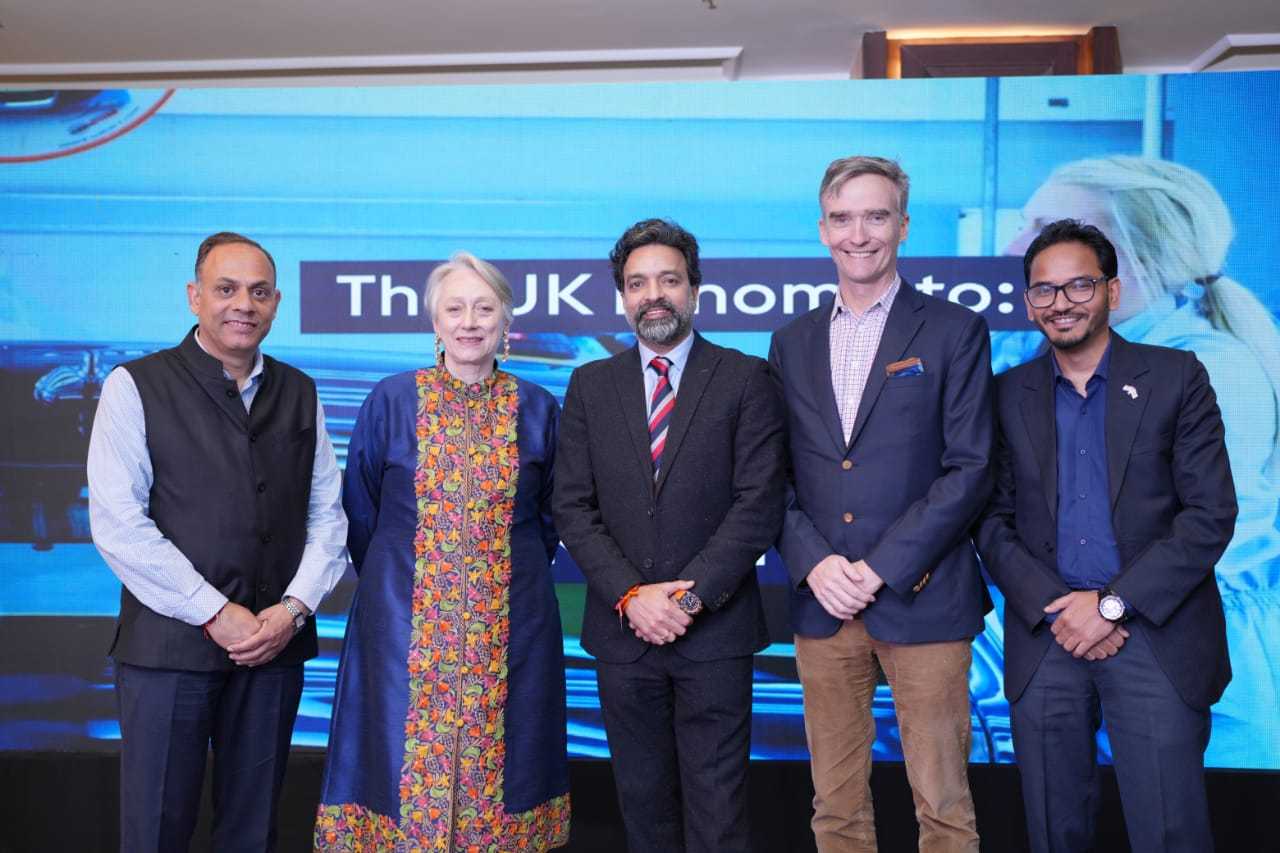 Image of Avnish Parmar, Secretary HPCA, Caroline Rowett, British Deputy High Commissioner, Arun Dhumal, IPL Chairman, Alex Ellis, British High, Commissioner to India Rajinder S Nagarkoti, Political Adviser, British High Commission (Left to Right). 