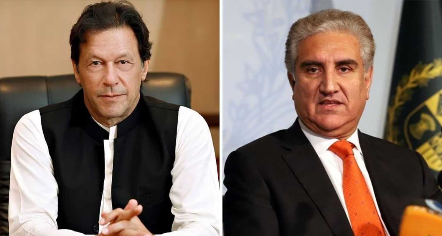 Former Pak PM Imran Khand and Shah Mahmood, File photo.