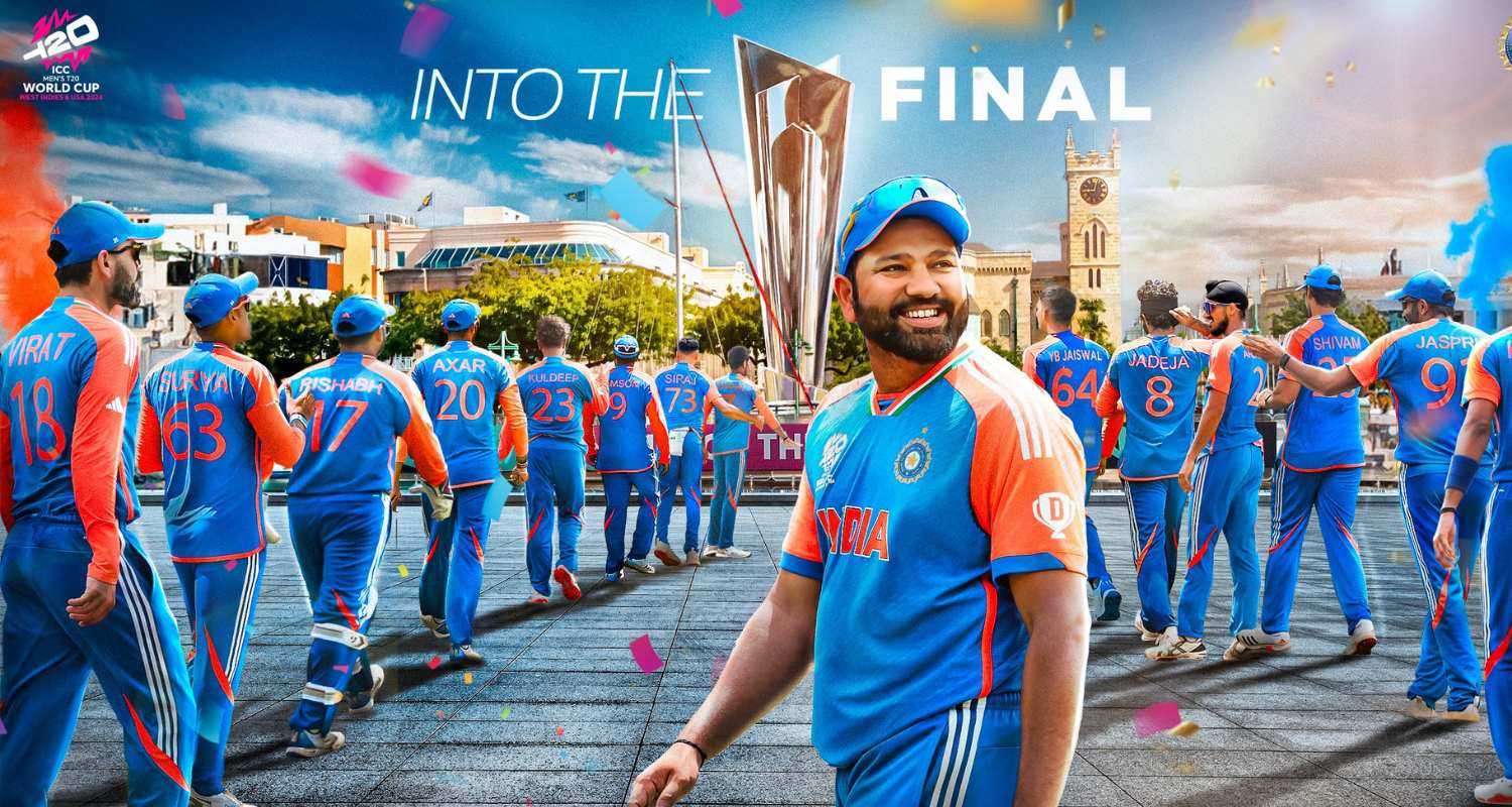 Image shared by the ICC after India qualified for the final.