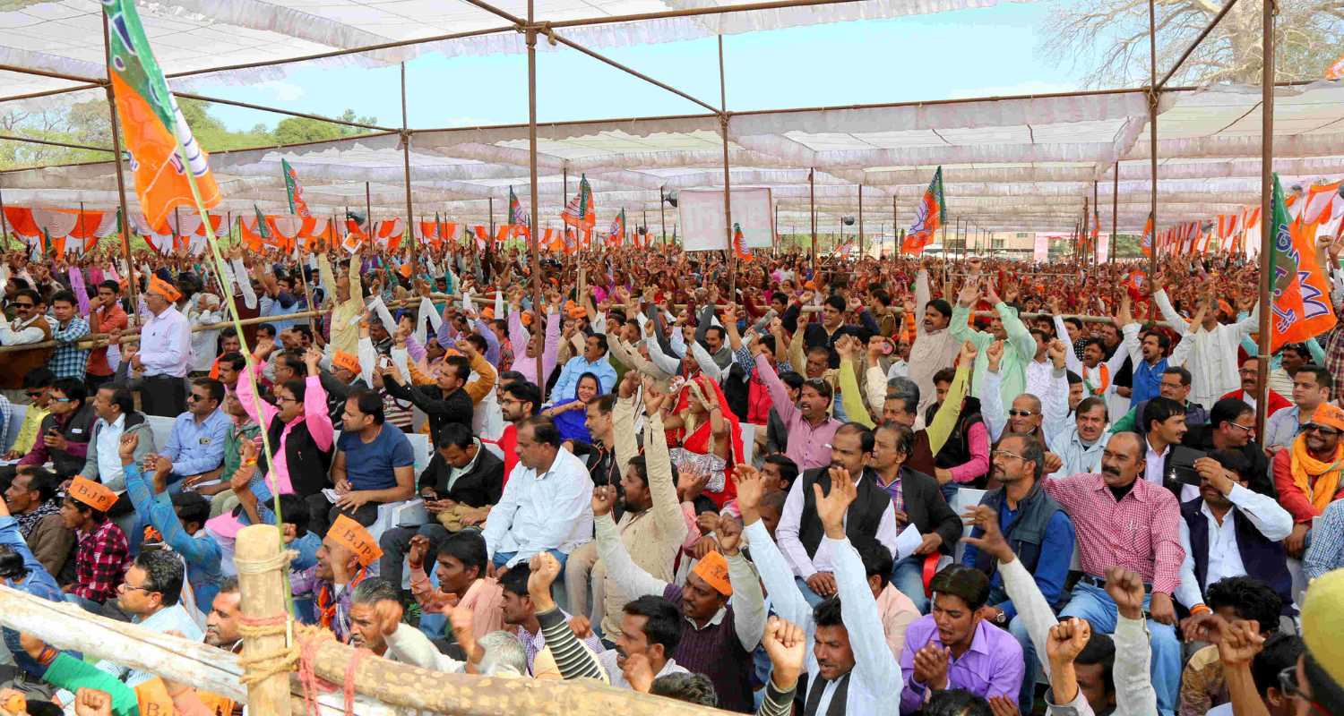 BJP rally in Jammu and Kashmir. Image via BJP.org