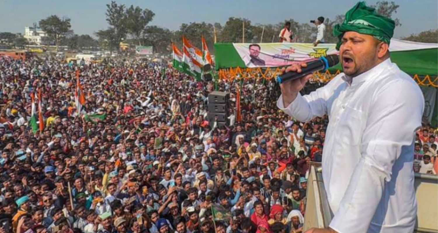 RJD leader Tejashwi Yadav spearheads Jan Vishwas Yatra.