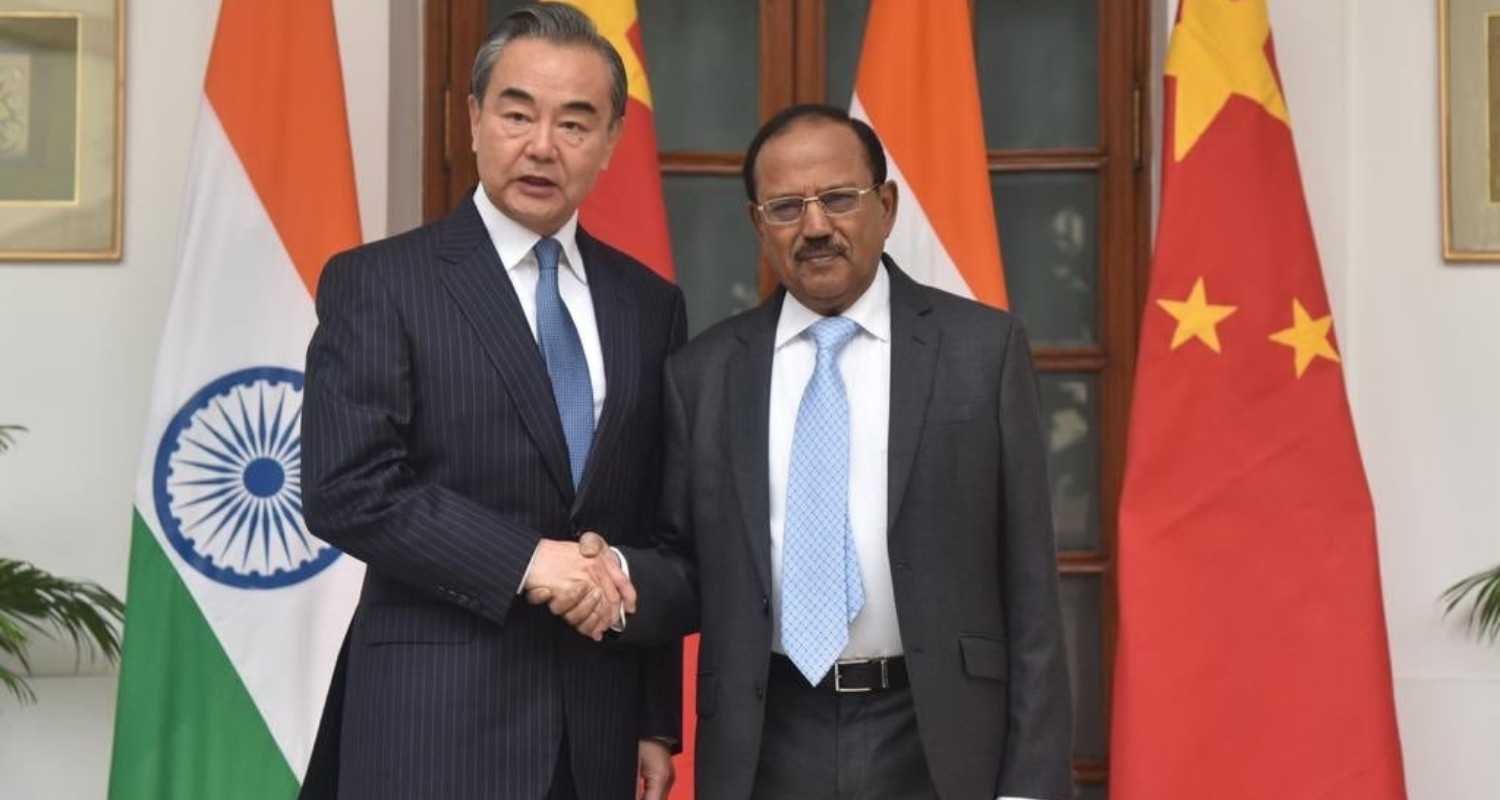 NSA Ajit Doval with Chinese NSA Wang Yi.