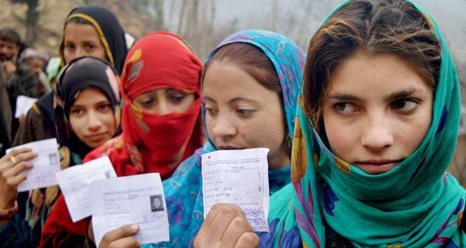 Women polling in Jammu and Kashmir. File Photo.