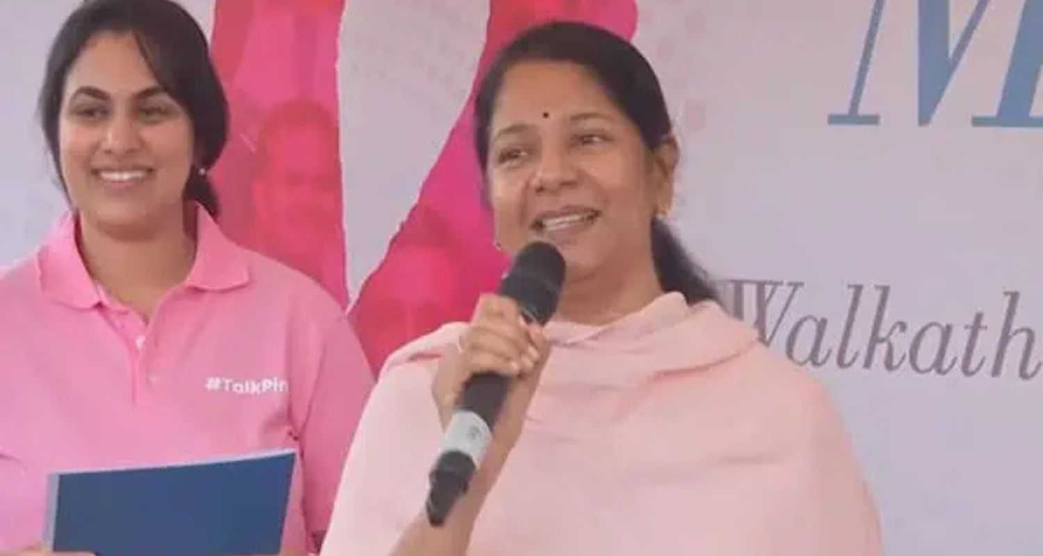 'Men in Pink': Kanimozhi launches breast cancer awareness walkathon
