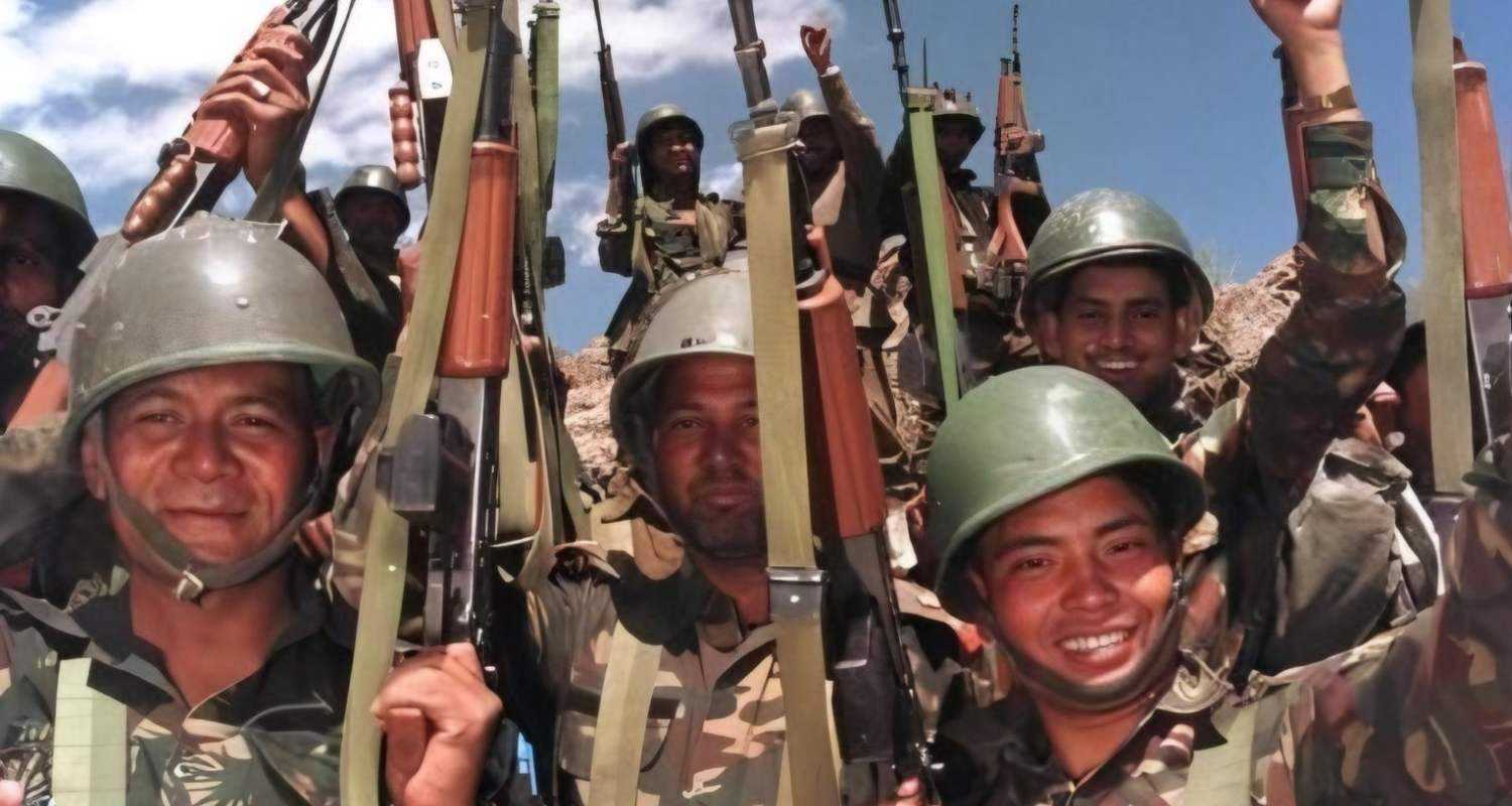 Unseen picture of Indian Soldiers from Kargil. 