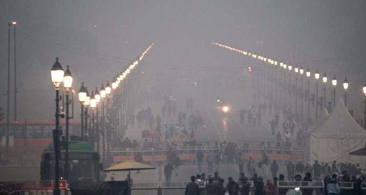 Kartavya Path, fog, New Delhi, Delhi, smog