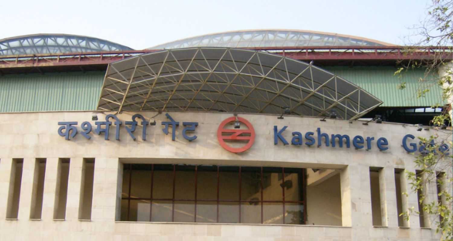 Kashmere gate metro station.