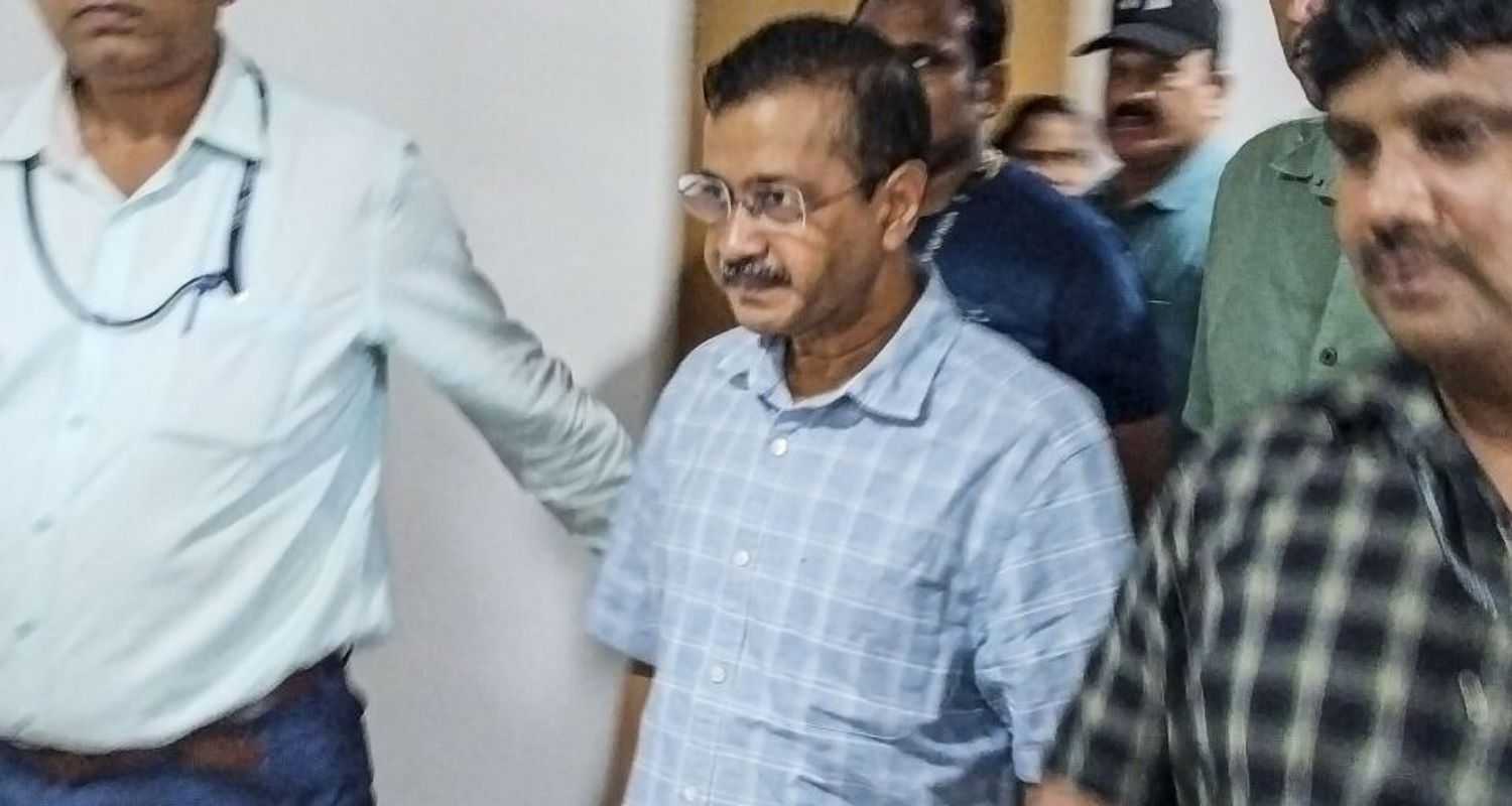 Delhi Chief Minister Arvind Kejriwal being produced before Rouse Avenue court by the CBI.