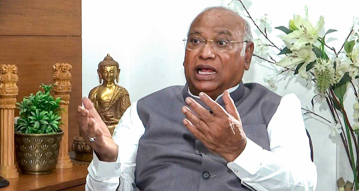 Congress chief Mallikarjun Kharge.