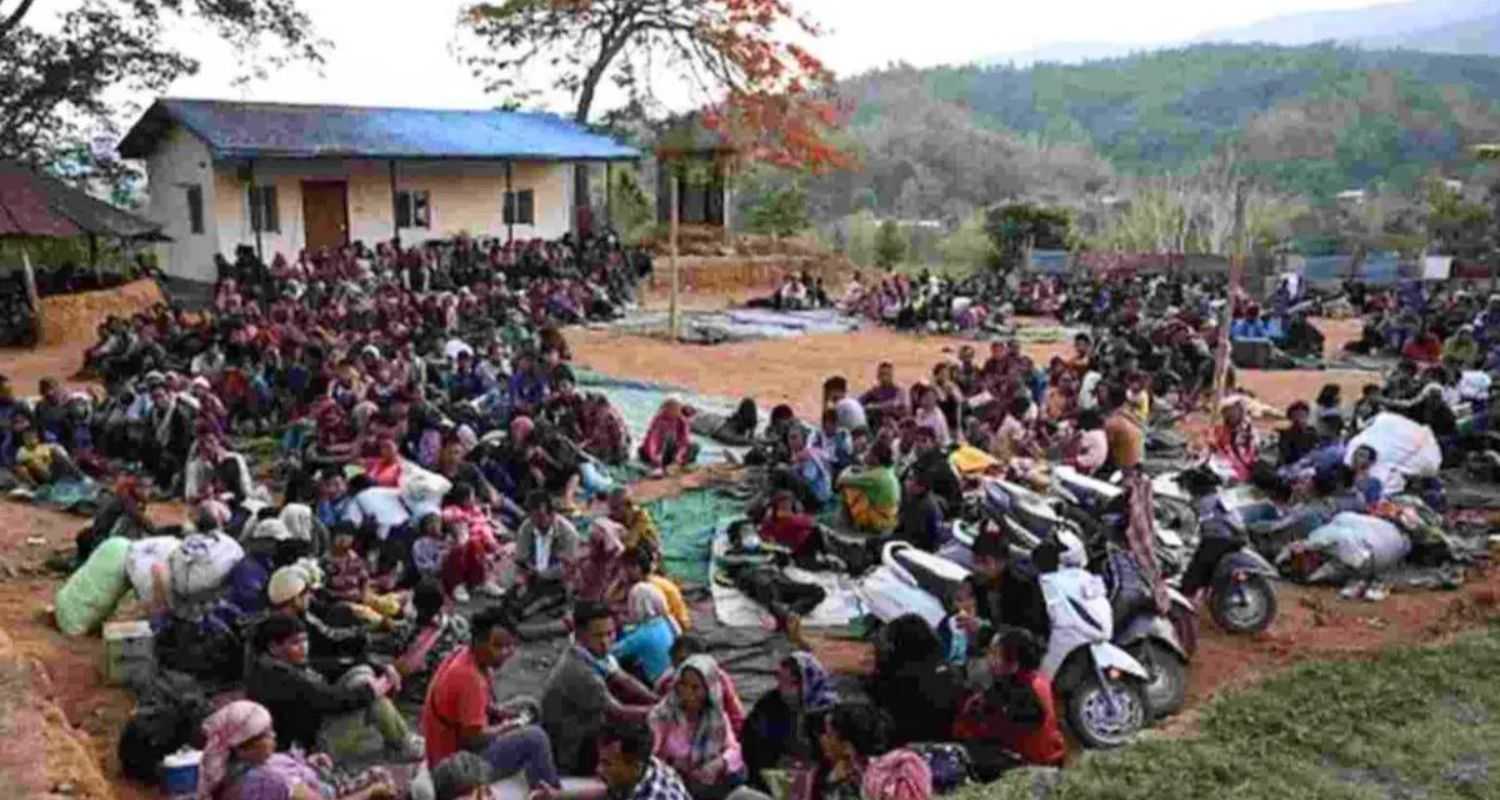 Manipur's displaced Kuki-Zo community in Mizoram.