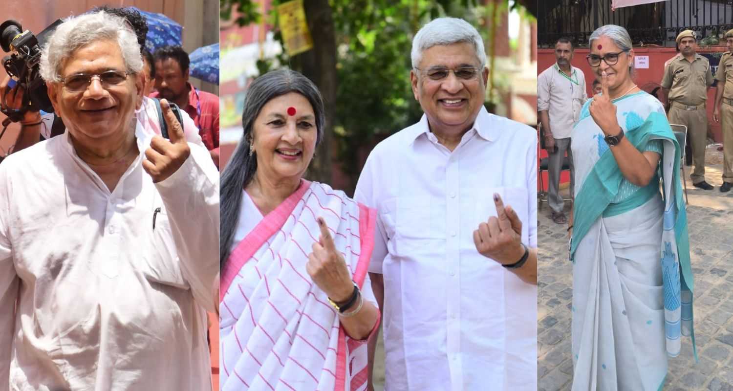 Left leaders cast vote