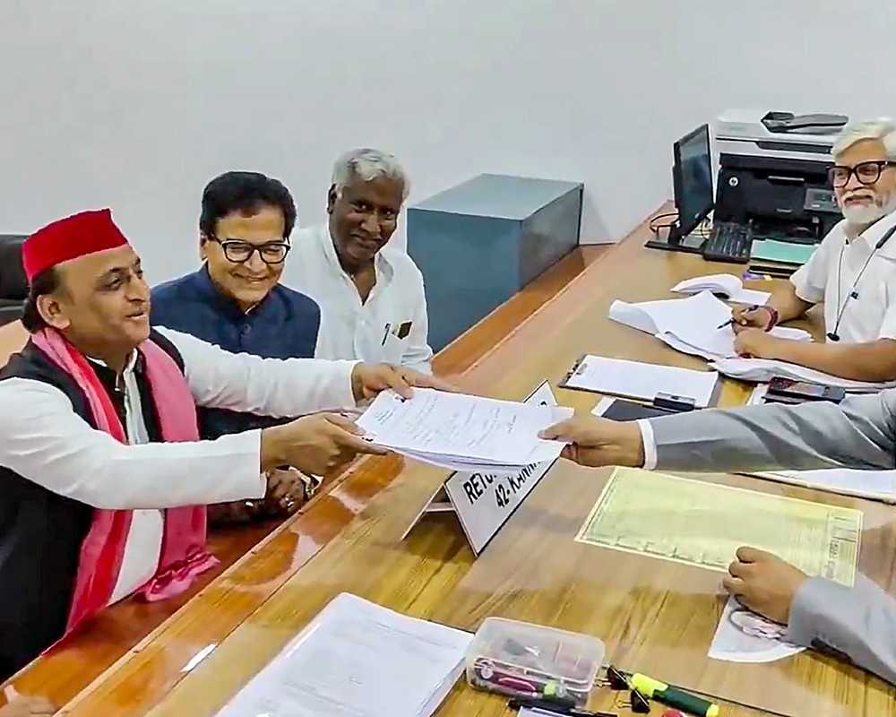 Akhilesh Yadav files nomination from Kannauj LS seat