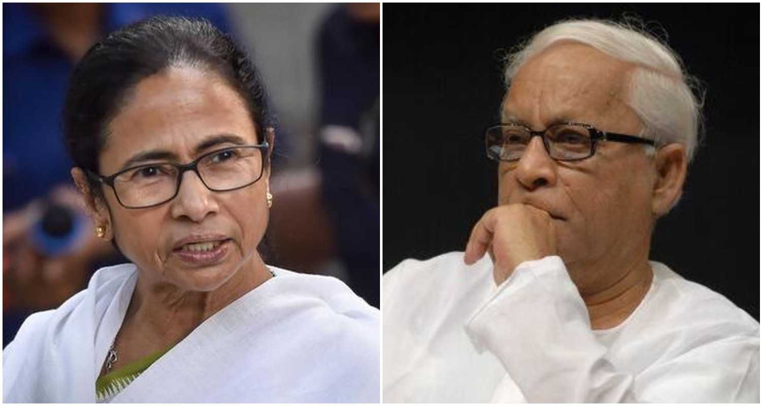 File photos of West Bengal Chief Minister Mamata Banerjee (L), former West Bengal Chief Minister Buddhadeb Bhattacharya (R). 