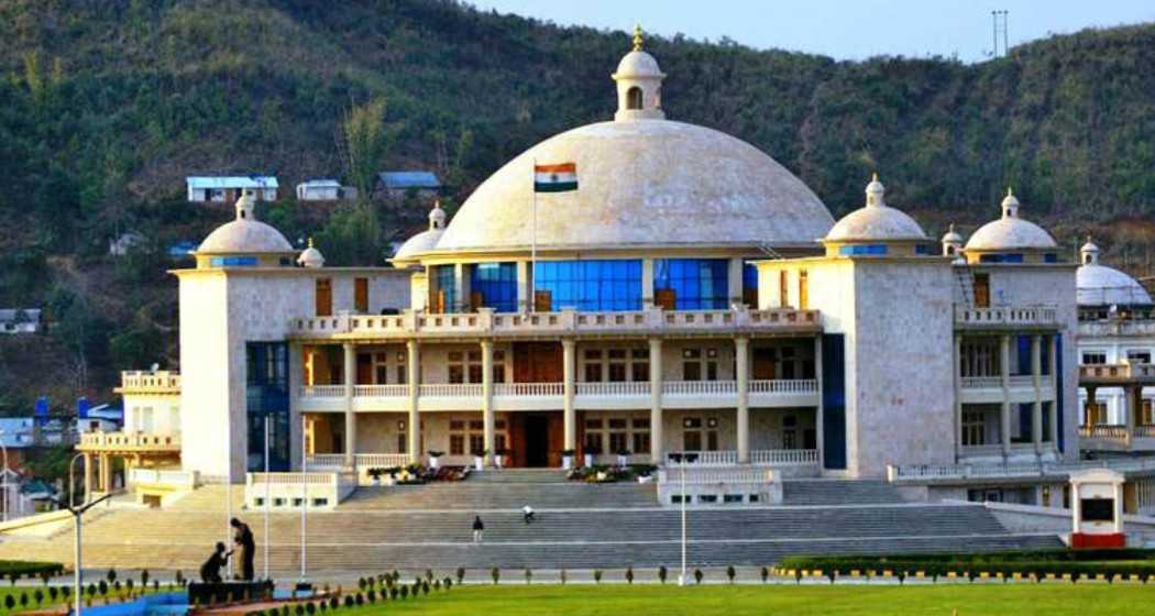 The Manipur Legislative Assembly building in Imphal.