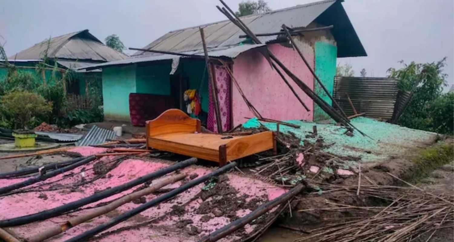 Heavy rains caused severe waterlogging and traffic chaos in Imphal East and West districts, with major roads submerged and clogged drains leading to significant disruptions.