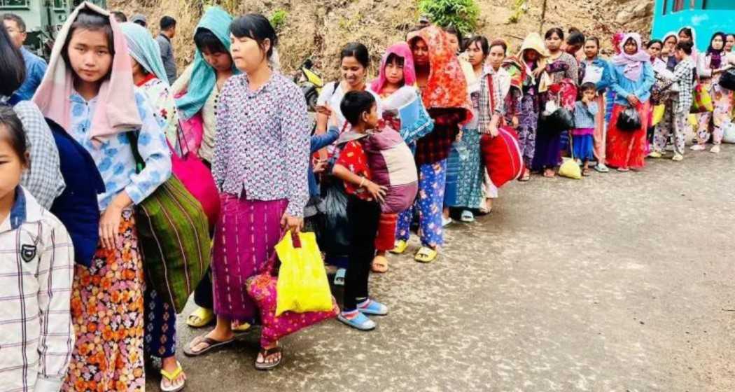 Refugees from war-torn Myanmar have been found allegedly building houses in Manipur's Tengnoupal district without informing the state authorities, a Maring tribe group informed on Tuesday.