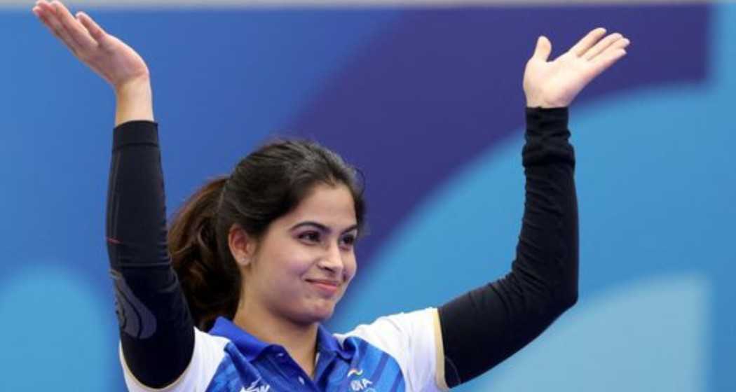 Indian pistol shooter Manu Bhaker.