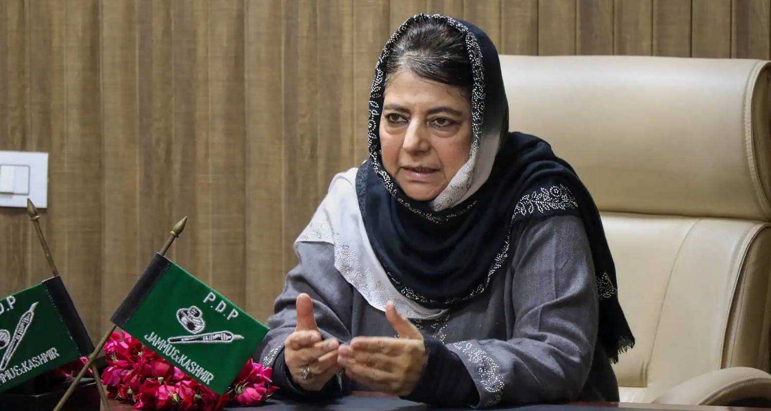 PDP Chief Mehbooba Mufti.